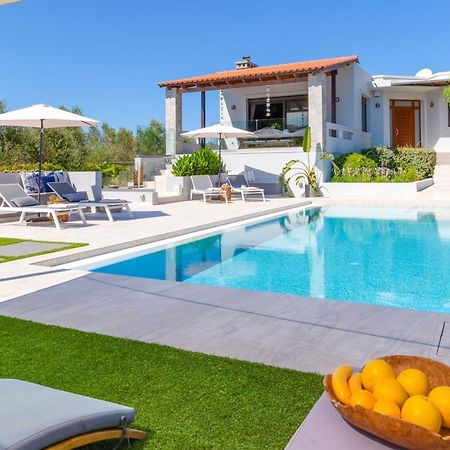 Villa Ampelaki - Premium Villa With Heated Pool Kounoupidhianá Exterior foto